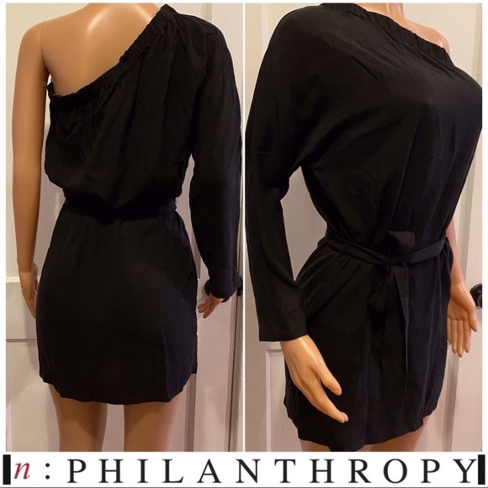 NEW Philanthropy size S STEVIE one sleeve dress $248